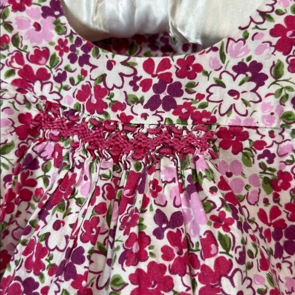GAP Baby Floral peasant tunic dress long sleeves size 3-6 months